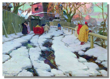 Горшкин-Сорокопудов. Зимние картины. 1910 г.