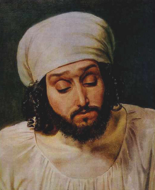 Фрагмент картины Александра Иванова "Явление Христа народу" - голова Нафанаила