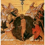 Икона Крещение Господне. 19 век