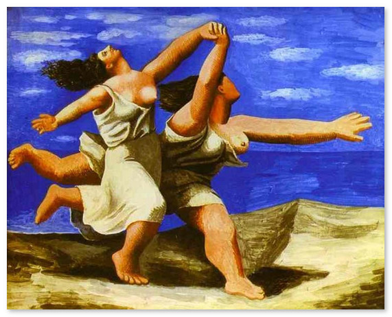muzej-pikasso-Женщины, бегущие по пляжу. 1922 г.
