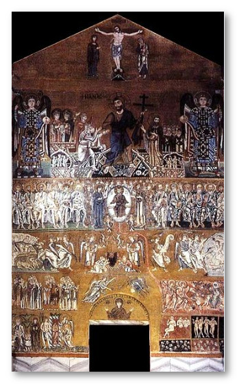 Византийская мозаика. Страшный суд